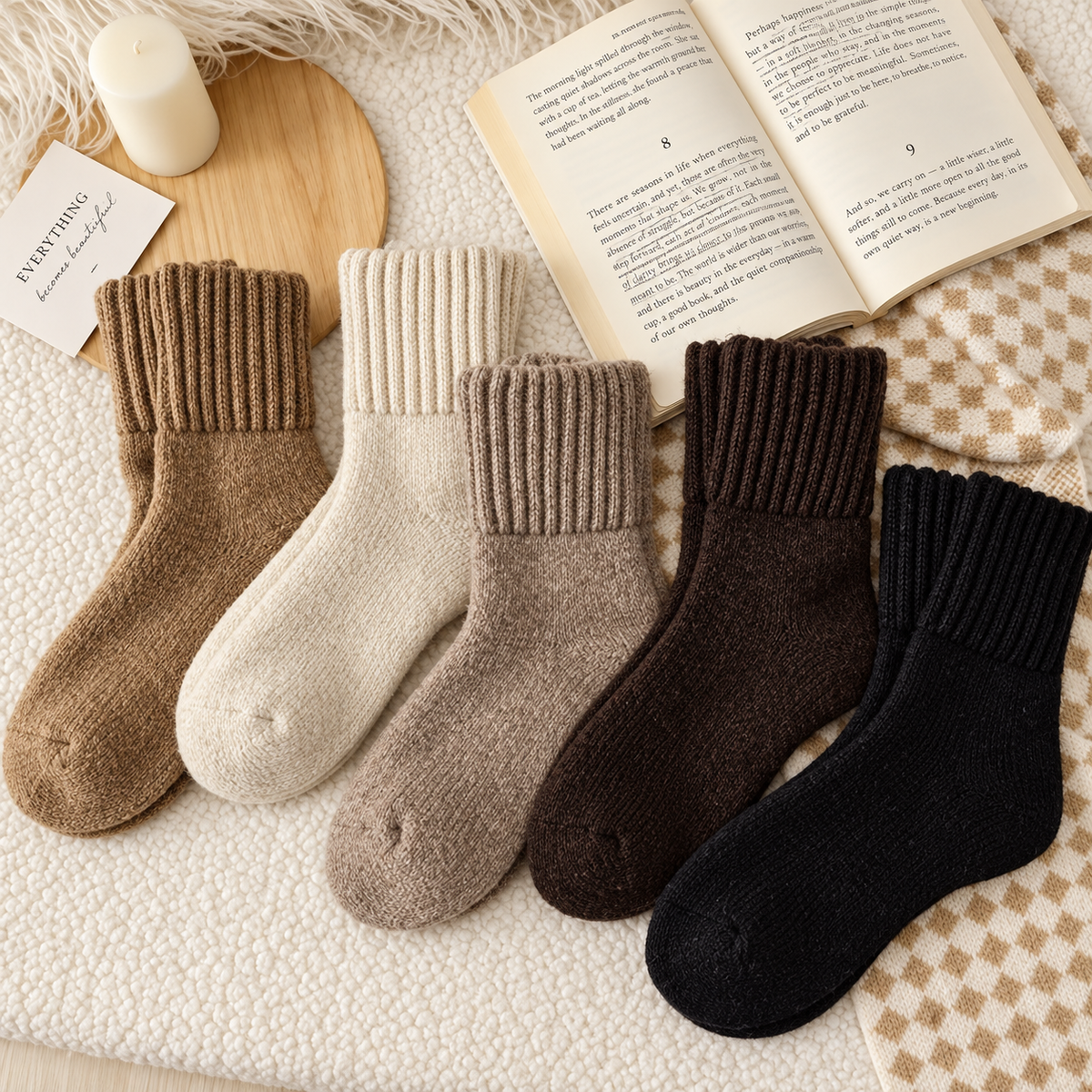 CozySocks Set - 5 Calzini di Lana